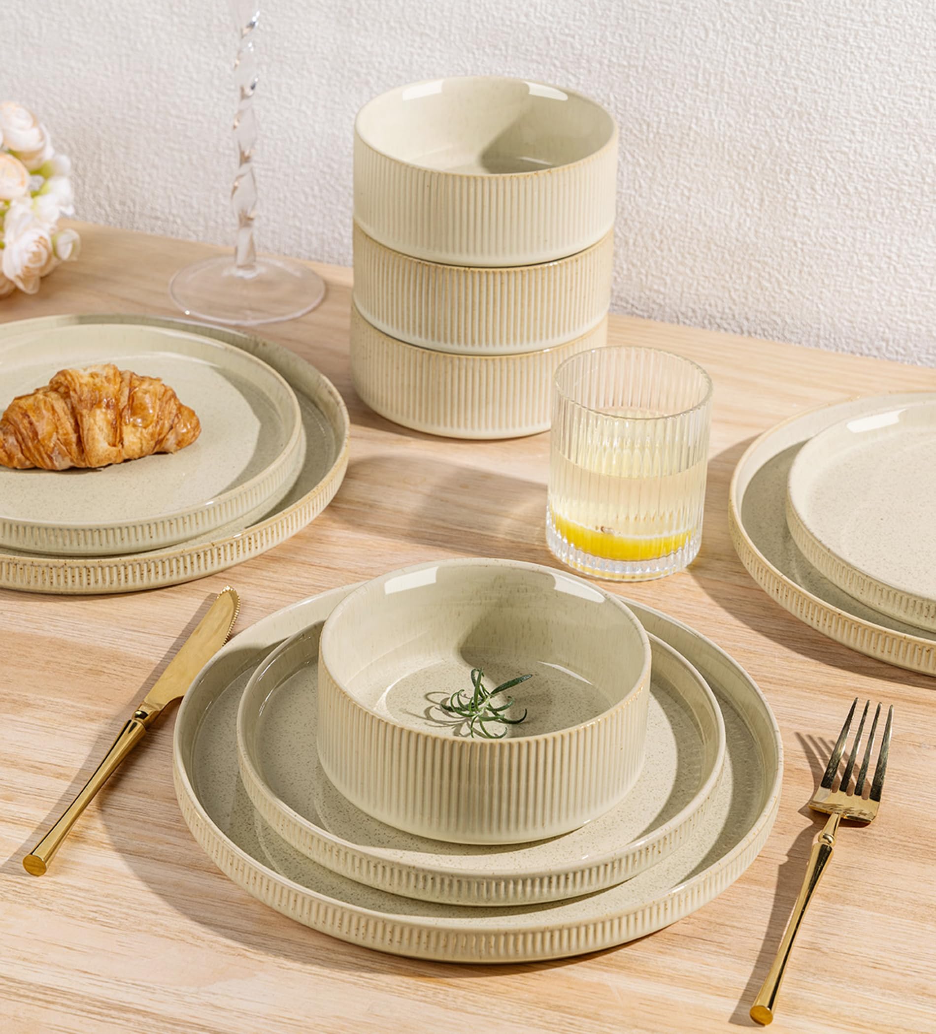 Amazon.com | TheTerra Ceramic Dinnerware Sets for 6, 18 Pieces